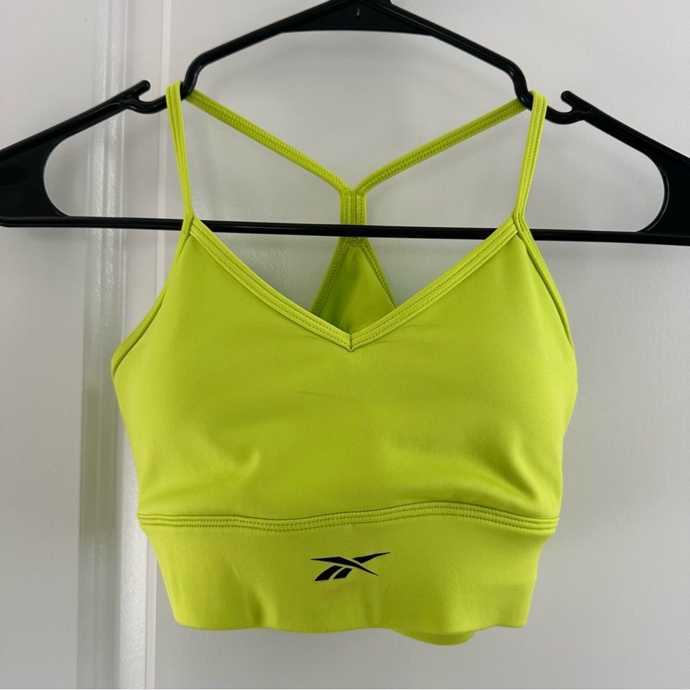 Reebok Women's Bright Lime Sports Bra